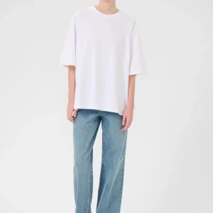 SimmaGZ emb tee - Bright White
