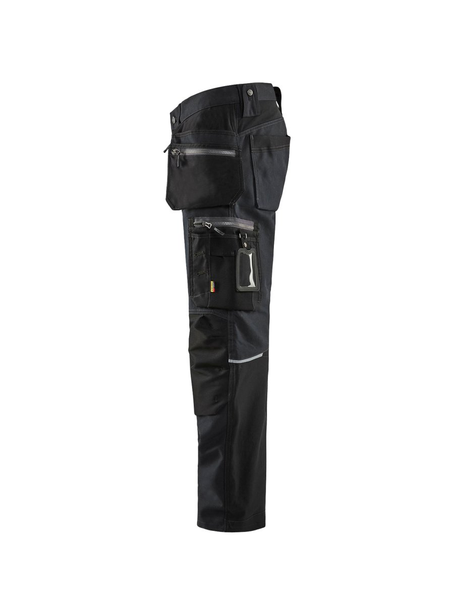 Håndverksbukse med stretch Svart - Image 4