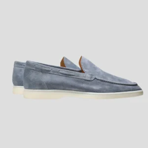 Loafers i semsket skinn for menn