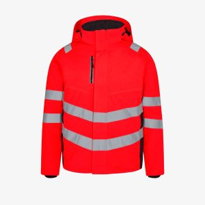 Safety vinterjakke hi-vis rød