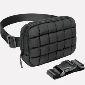 Quilted Mini Veske med Ekstra-Lang Reim