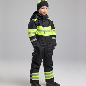 Vinterkjeledress Barn Svart/Varselgul