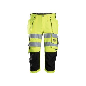 High-Vis Piratbukse med stretch klasse 2 Gul