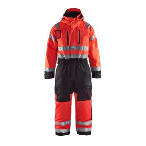 Vinterkjeledress Varsel Varselrød/Svart