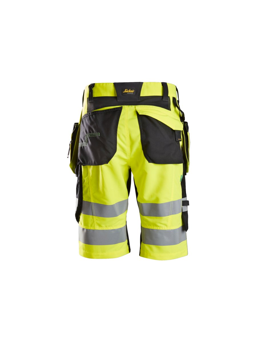FlexiWork+, High-Vis gul shorts med hylsterlommer Gul - Image 5