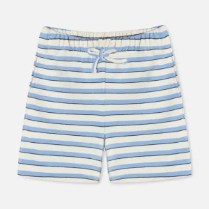 Alvin Stripe Shorts - Sandshell/Marina