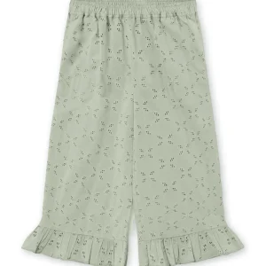 Harper Ruffle Pant - Aqua Gray