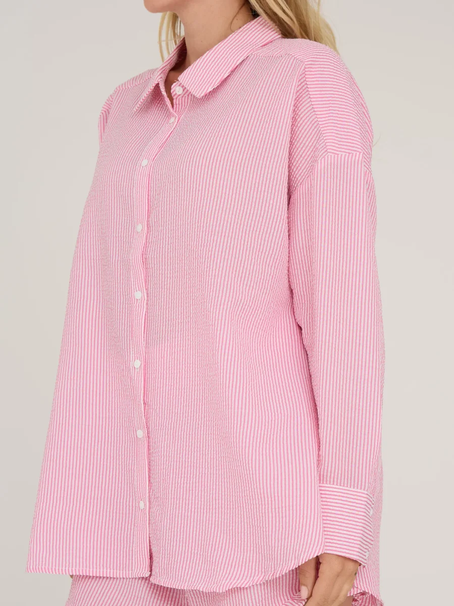Sonja shirt - Hot pink/ white - Image 3