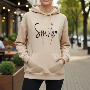Damen Smil Hoodie
