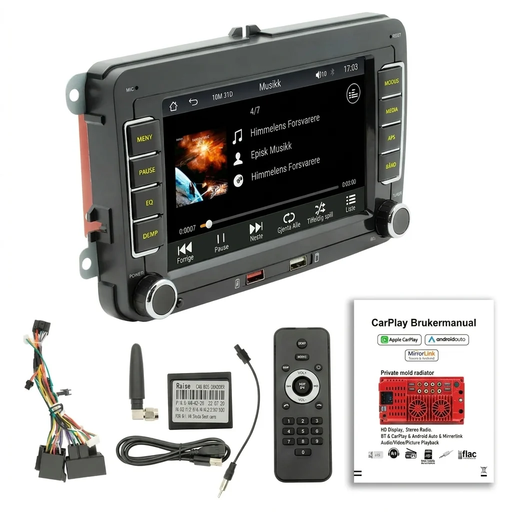 7-tommers HD-berøringsskjerm og Bluetooth MP5-spiller for bil - Image 4