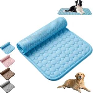 Kjølematte med sklisikker underside – Sommerlig hundeseng