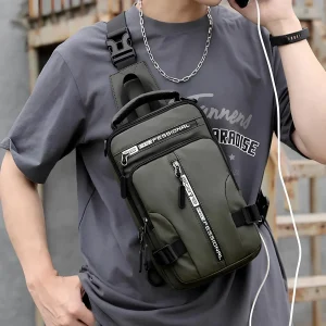 Menns Konvertibel Anti Tyveri Crossbody Veske