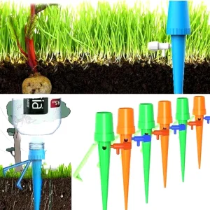 Automatiske plantevanningspigger (pakke med 12) Justerbar hagehjelp